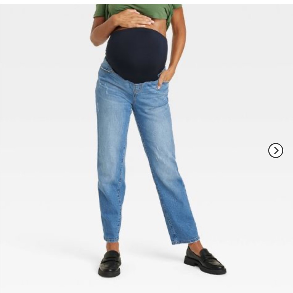 New, Over Belly Straight Maternity Jeans - Isabel Maternity by Ingrid & Isabel